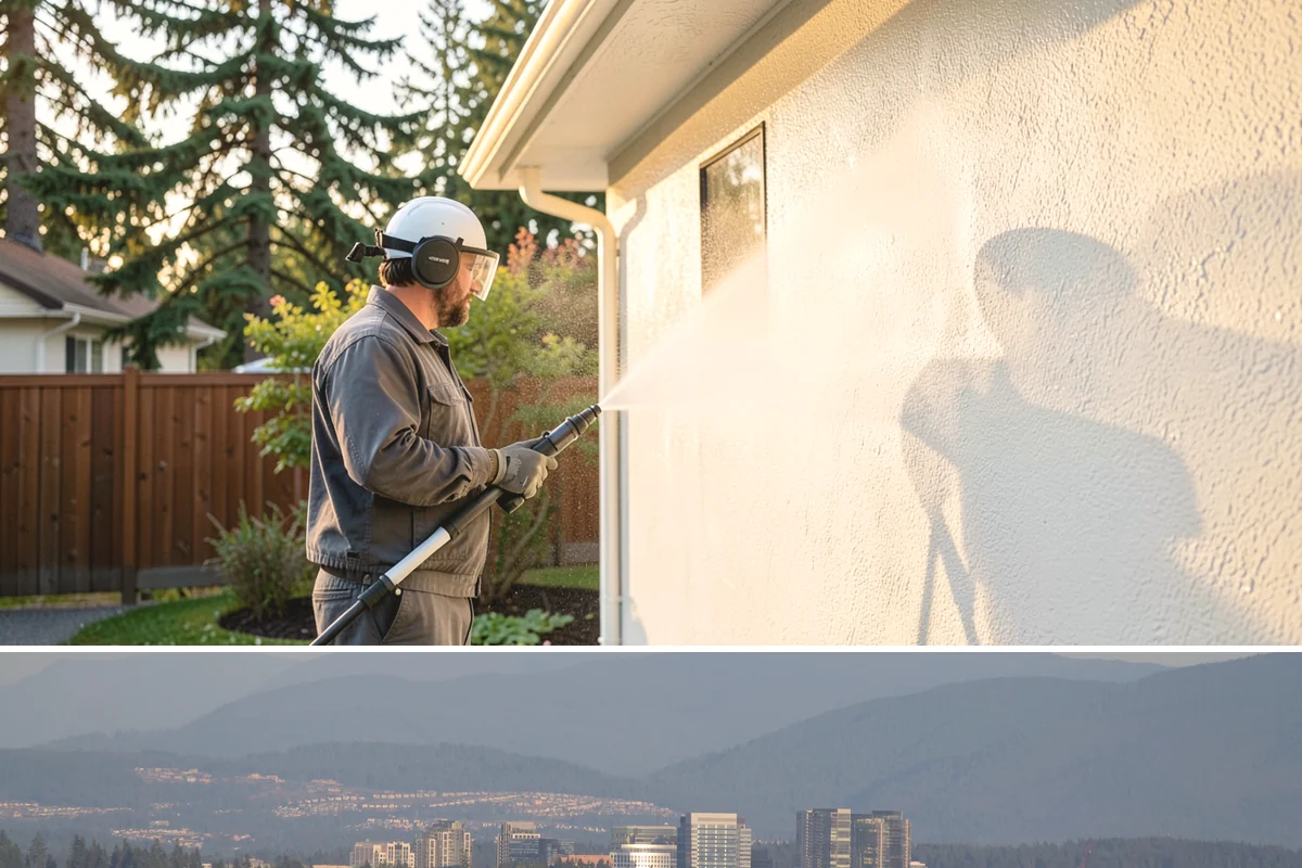 Soft Roof Washing in Medina, King County, WA - Dry, mild days in summer give the soft wash solution ideal conditions to break down growth completely.