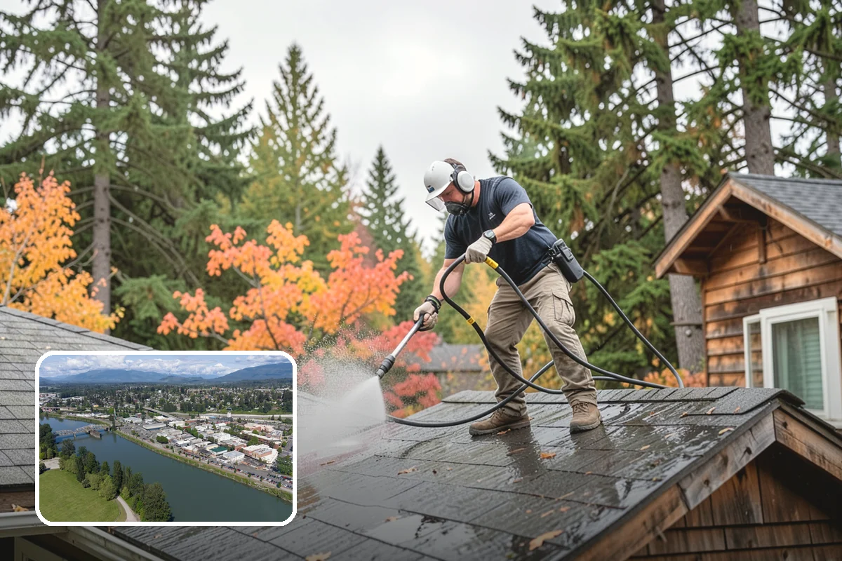 Soft Roof Washing in Mount Vernon, Skagit County, WA - Preserves shingle granules and manufacturer warranty coverage