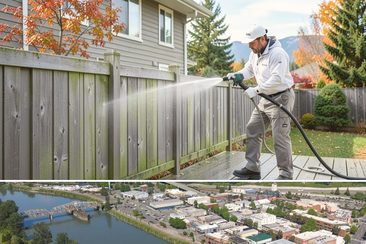 Soft Roof Washing in Mount Vernon, Skagit County, WA - Dry, mild days in summer give the soft wash solution ideal conditions to break down growth completely.