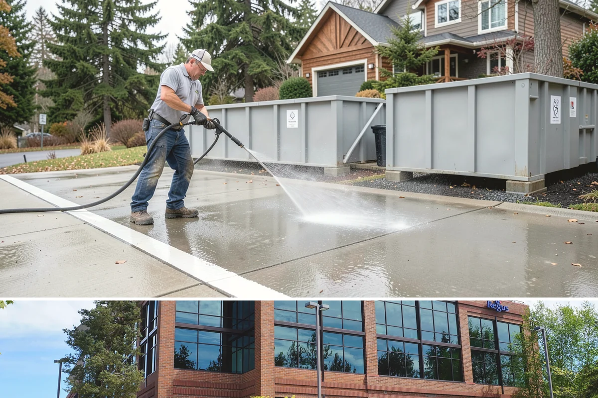 Soft Roof Washing in Mountlake Terrace, Snohomish County, WA - Dry, mild days in summer give the soft wash solution ideal conditions to break down growth completely.