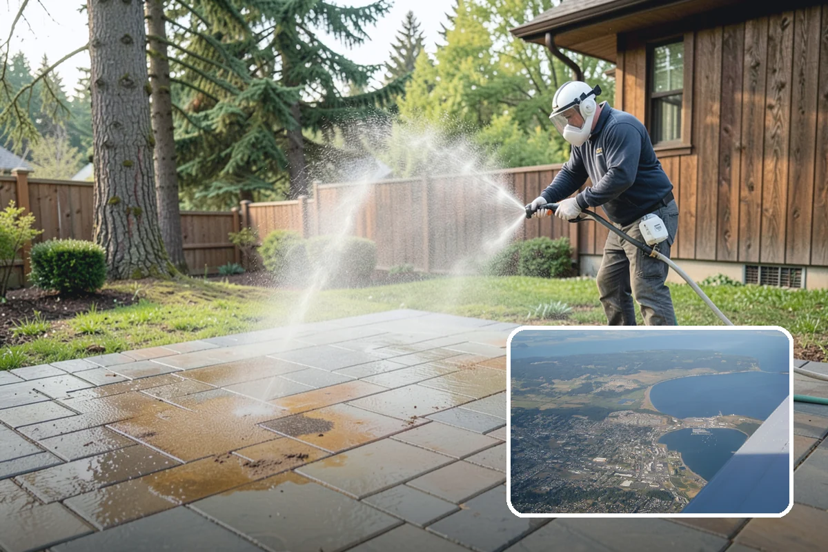 Soft Roof Washing in Oak Harbor, Island County, WA - Preserves shingle granules and manufacturer warranty coverage