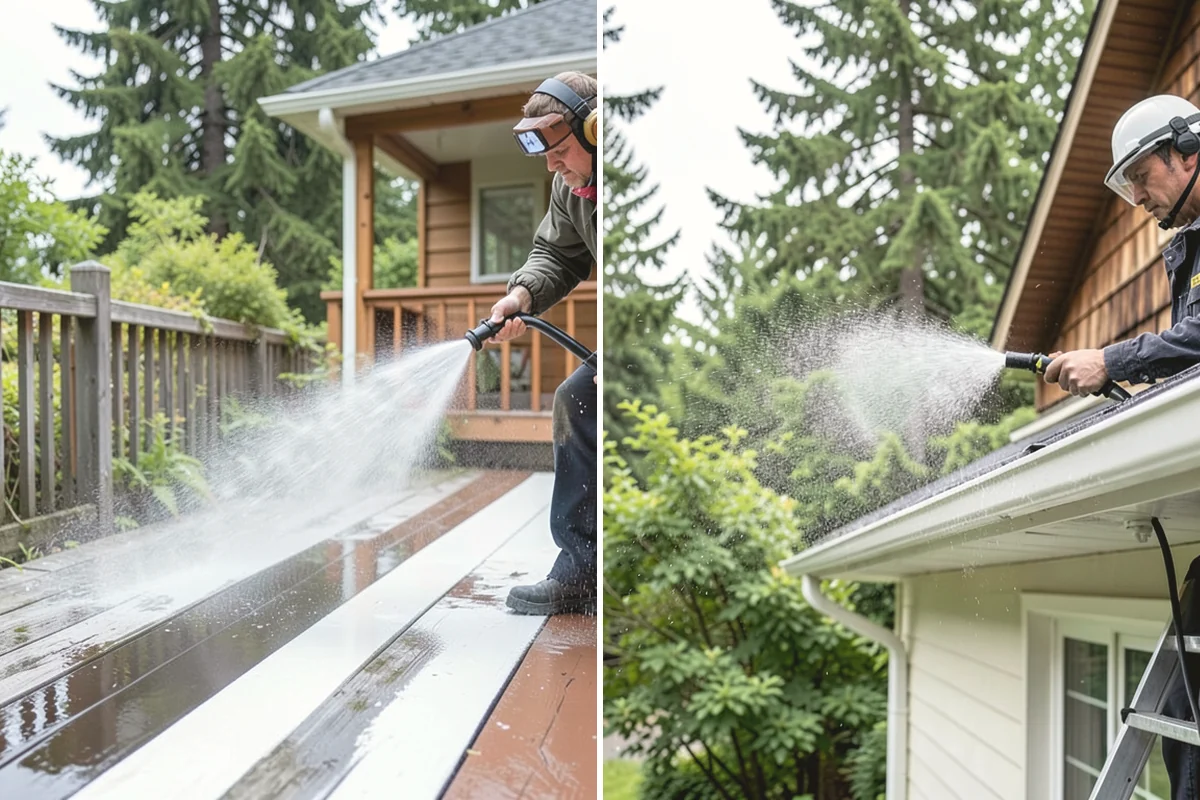 Soft Roof Washing in Ruston, Pierce County, WA - Confirm the roof can be safely walked or accessed from ladders