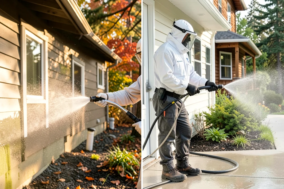 Soft Roof Washing in SeaTac, King County, WA - Confirm the roof can be safely walked or accessed from ladders