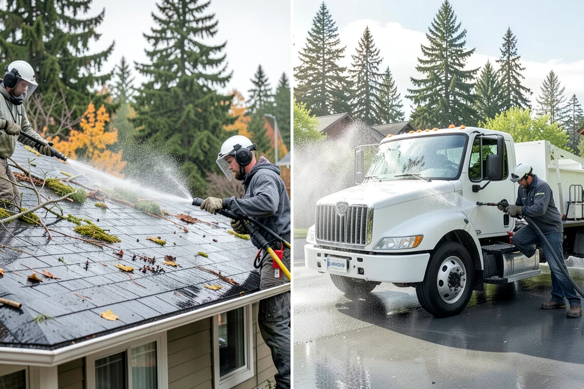Soft Roof Washing in Seattle, King County, WA - Confirm the roof can be safely walked or accessed from ladders