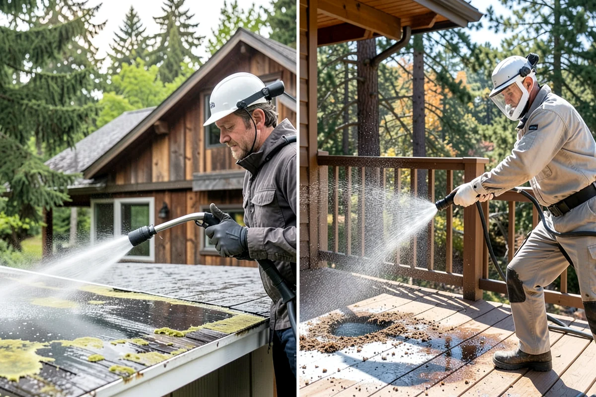Soft Roof Washing in Sedro-Woolley, Skagit County, WA - Confirm the roof can be safely walked or accessed from ladders