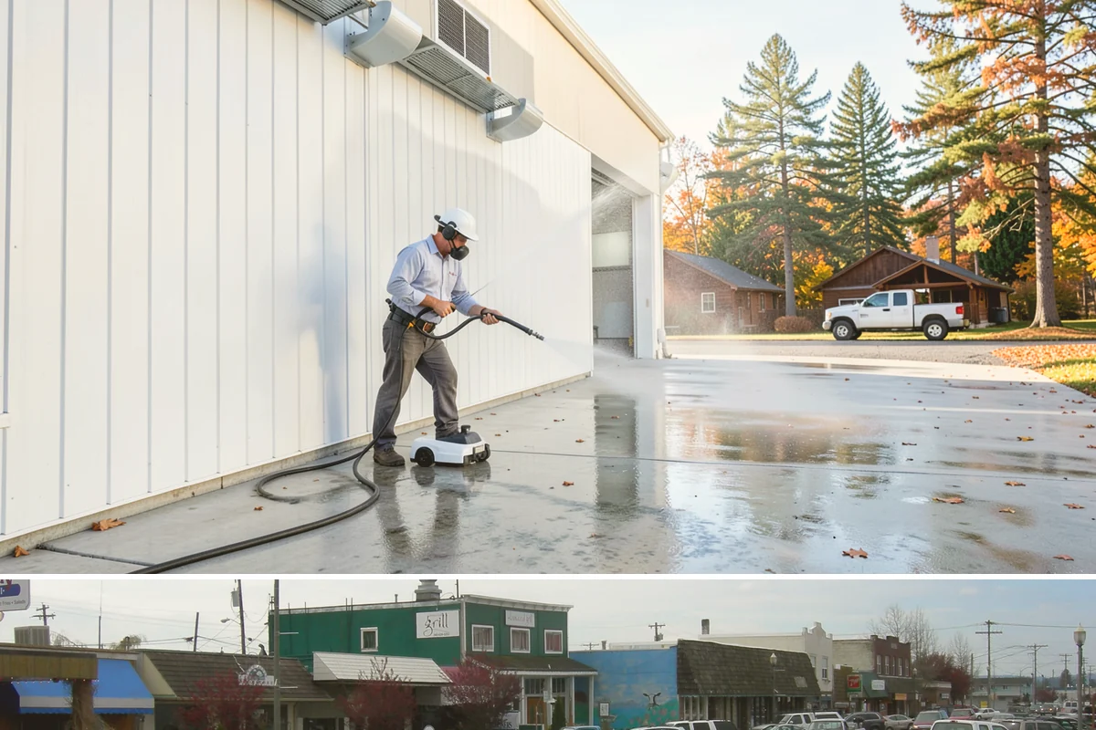 Soft Roof Washing in Stanwood, Snohomish County, WA - Dry, mild days in summer give the soft wash solution ideal conditions to break down growth completely.