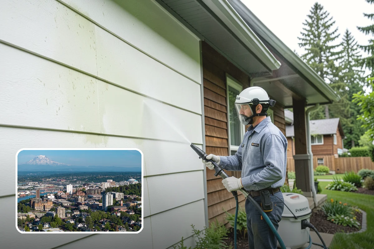 Soft Roof Washing in Tacoma, Pierce County, WA - Preserves shingle granules and manufacturer warranty coverage