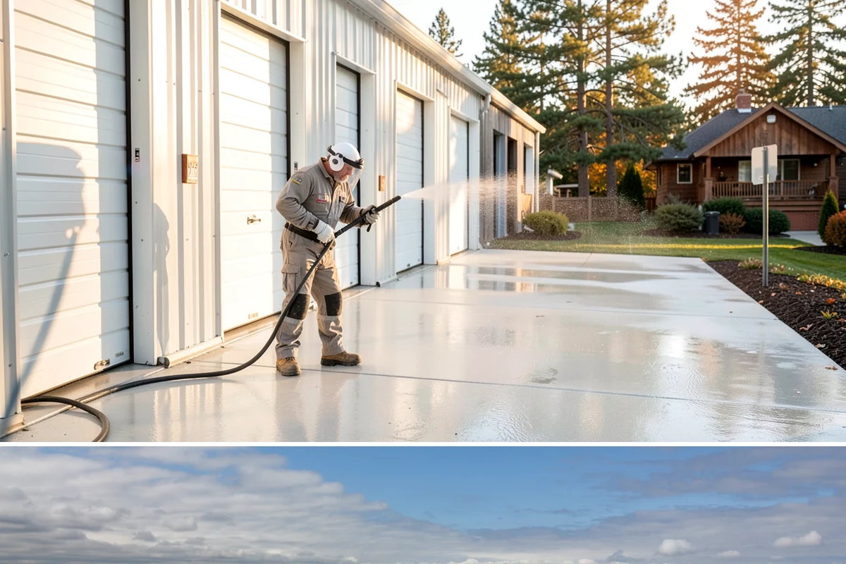 Soft Roof Washing in University Place, Pierce County, WA - Dry, mild days in summer give the soft wash solution ideal conditions to break down growth completely.