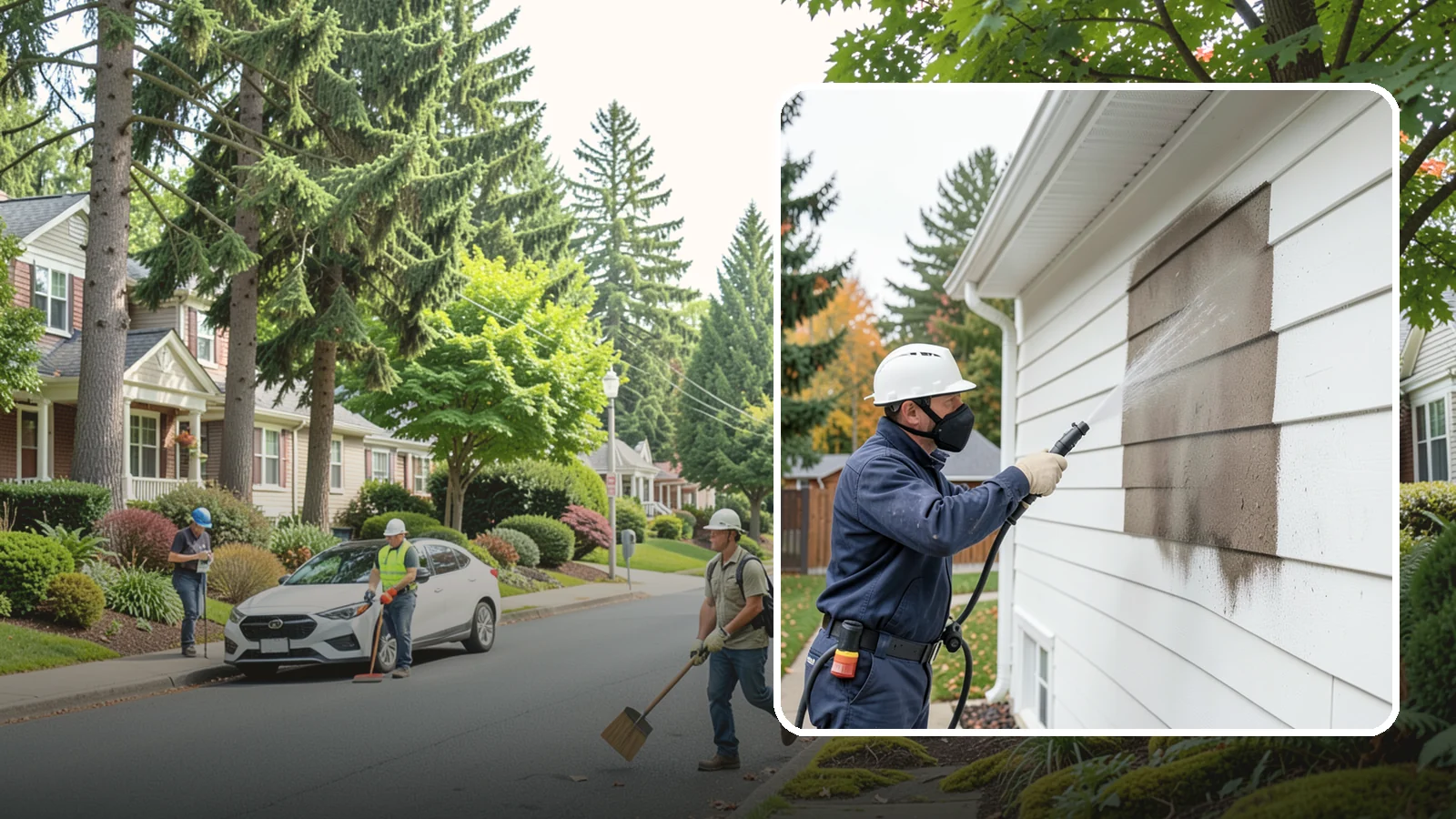 Soft Washing in Beaux Arts Village, King County, WA - Soft washing cleans delicate exterior surfaces with low pressure and specialized solutions rather than the force of a pressure...