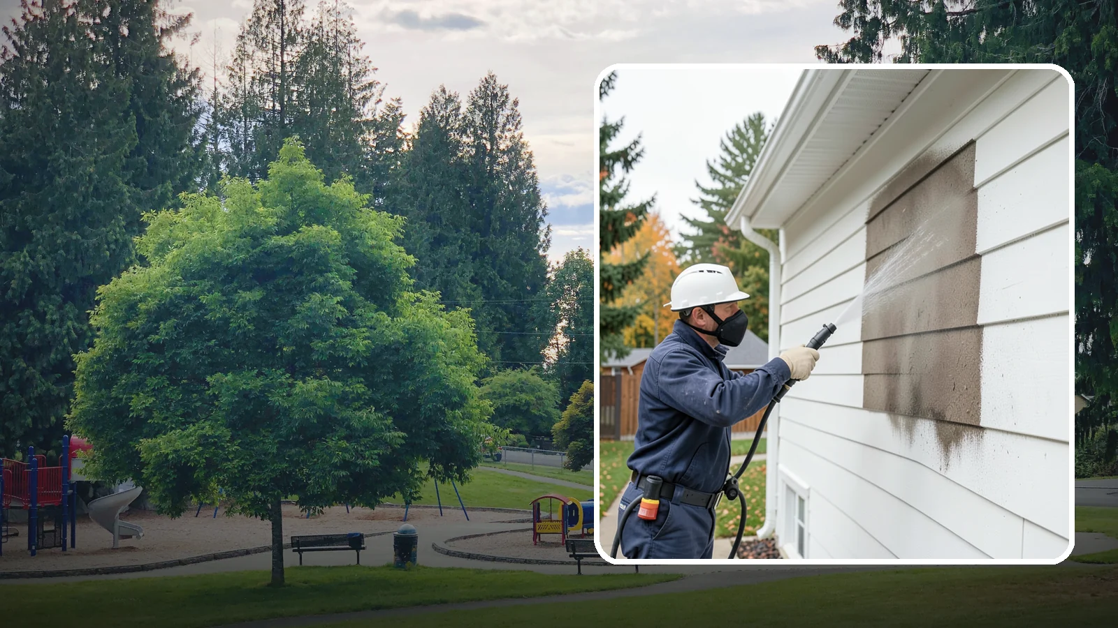 Soft Washing in Bonney Lake, Pierce County, WA - Soft washing cleans delicate exterior surfaces with low pressure and specialized solutions rather than the force of a pressure...
