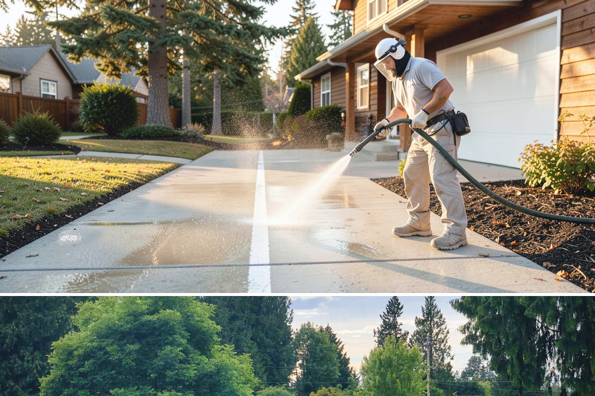 Soft Washing in Bonney Lake, Pierce County, WA - Effective through most of the year in Washington, though the damp spring and fall growing seasons are when soft washing pays off...