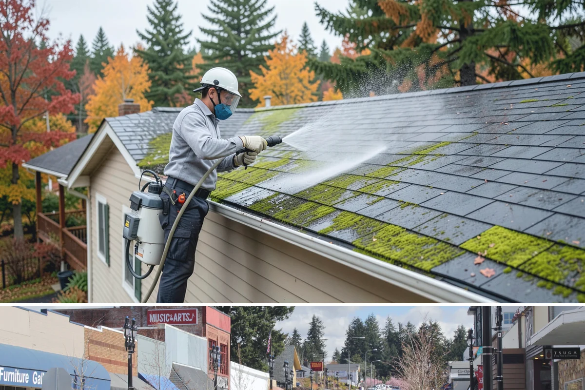 Soft Washing in Bothell, King County, WA - Effective through most of the year in Washington, though the damp spring and fall growing seasons are when soft washing pays off...