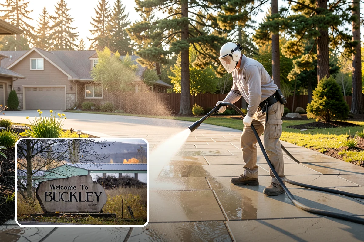 Soft Washing in Buckley, Pierce County, WA - Cleans without the surface damage high pressure can cause