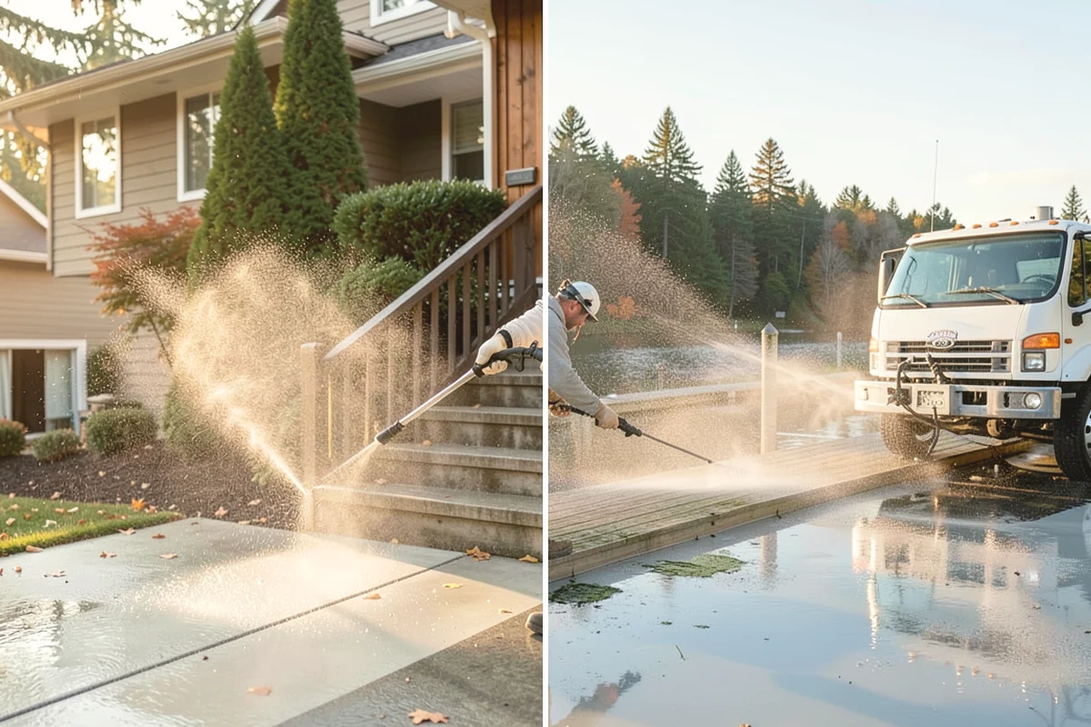 Soft Washing in Carbonado, Pierce County, WA - Inspect the surface and identify the organic growth present