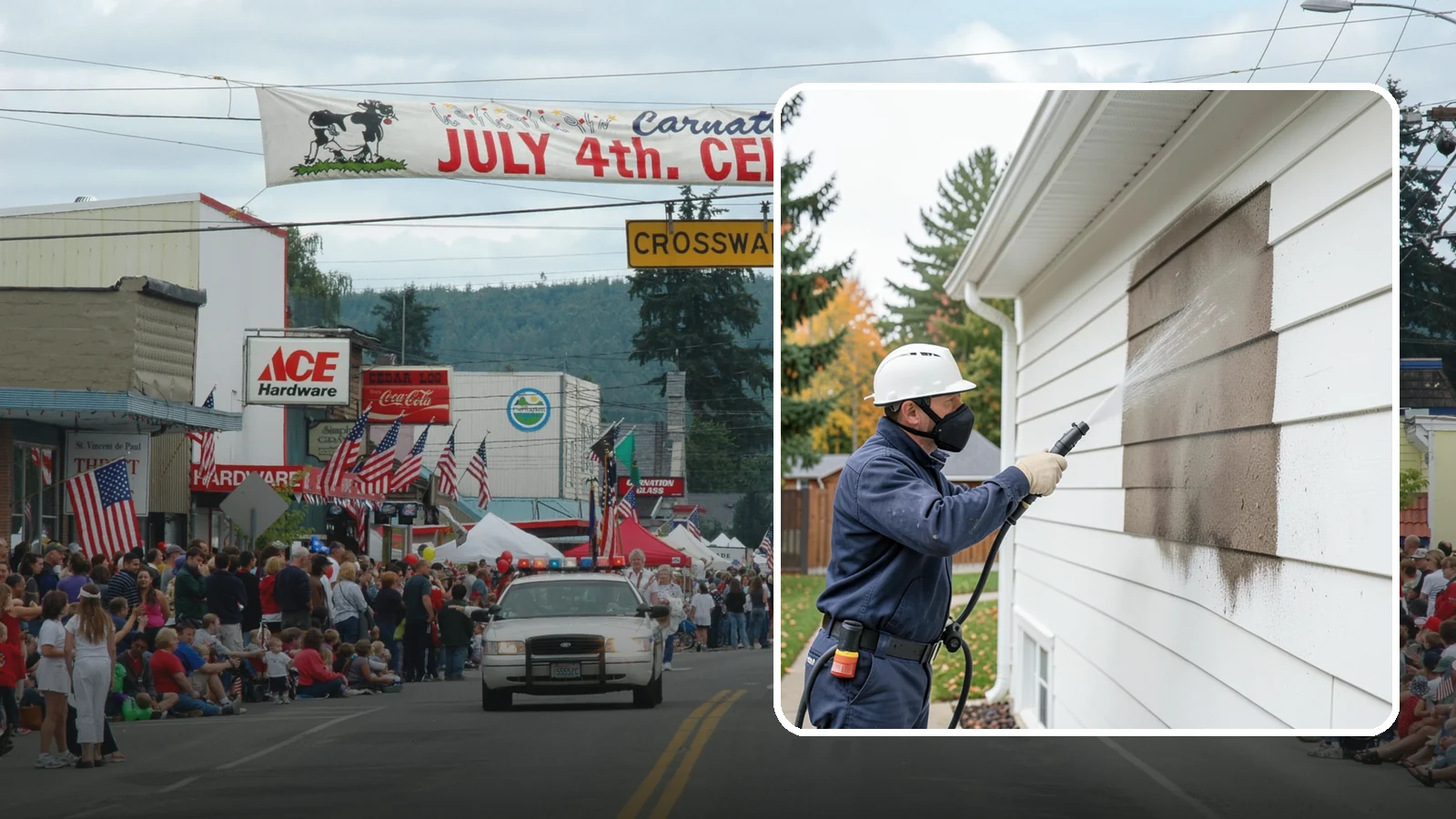 Soft Washing in Carnation, King County, WA - Soft washing cleans delicate exterior surfaces with low pressure and specialized solutions rather than the force of a pressure...