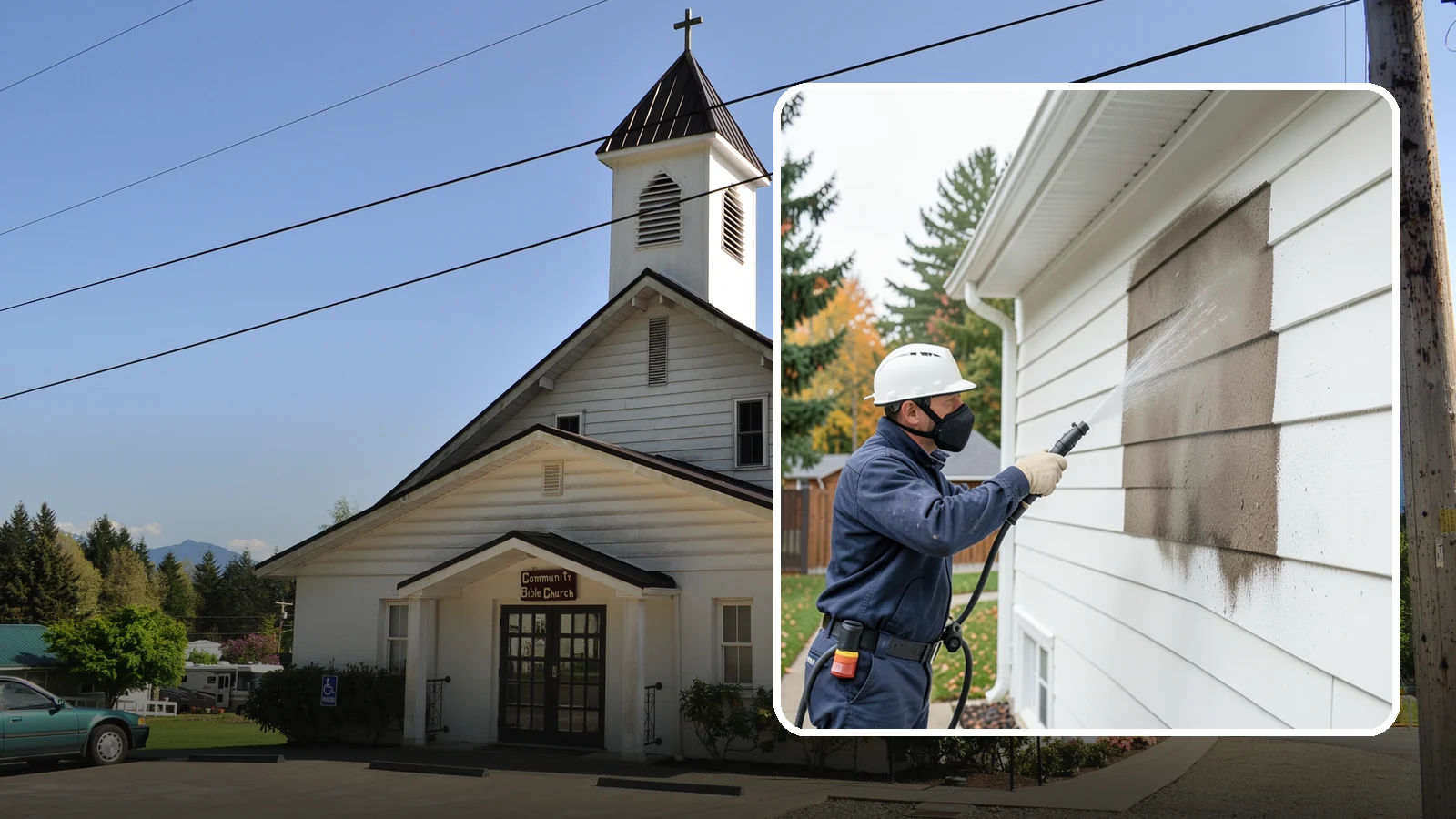 Soft Washing in Concrete, Skagit County, WA - Soft washing cleans delicate exterior surfaces with low pressure and specialized solutions rather than the force of a pressure...