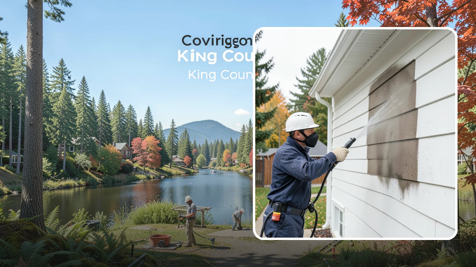 Soft Washing in Covington, King County, WA - Soft washing cleans delicate exterior surfaces with low pressure and specialized solutions rather than the force of a pressure...