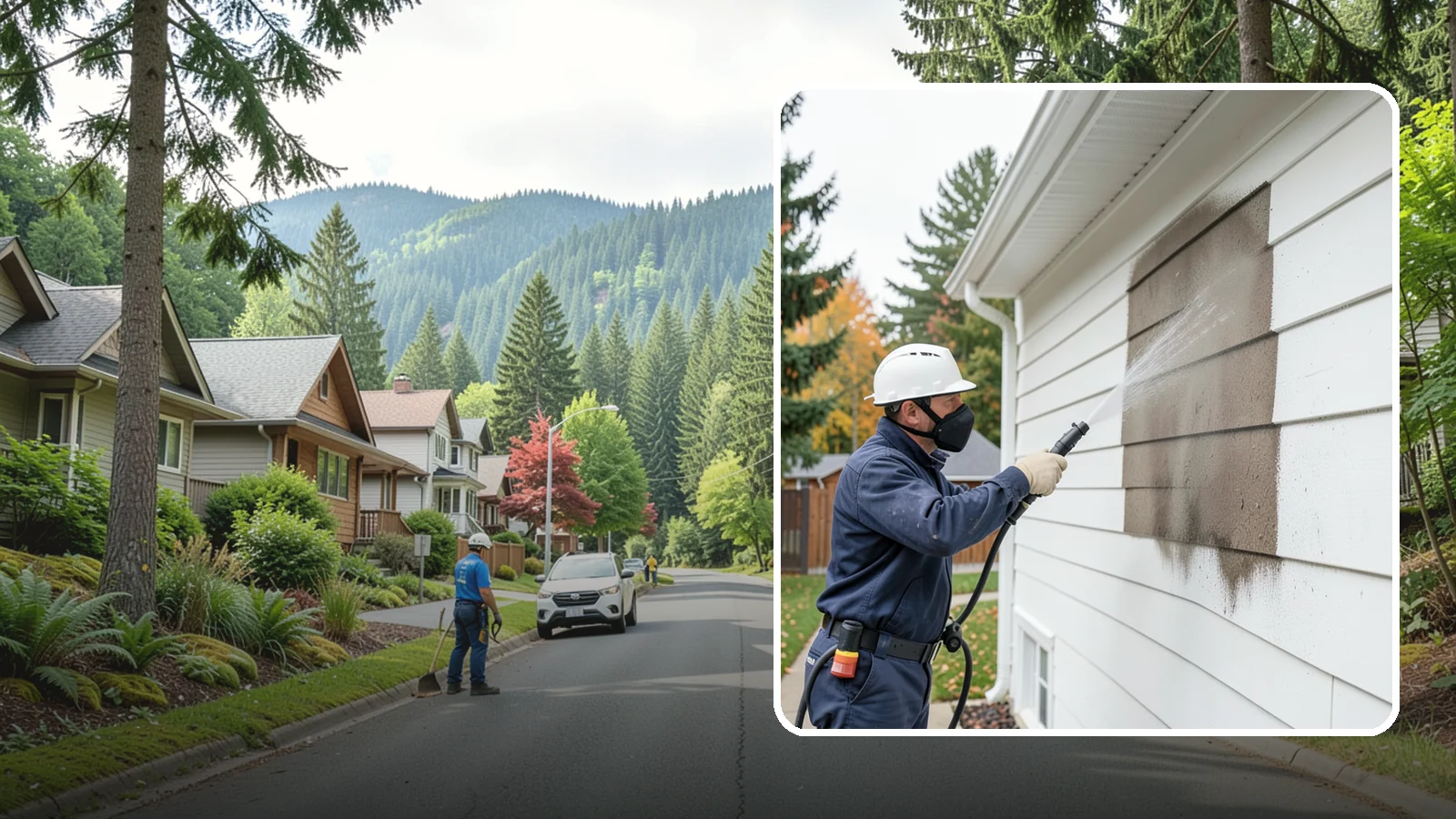 Soft Washing in Darrington, Snohomish County, WA - Soft washing cleans delicate exterior surfaces with low pressure and specialized solutions rather than the force of a pressure...