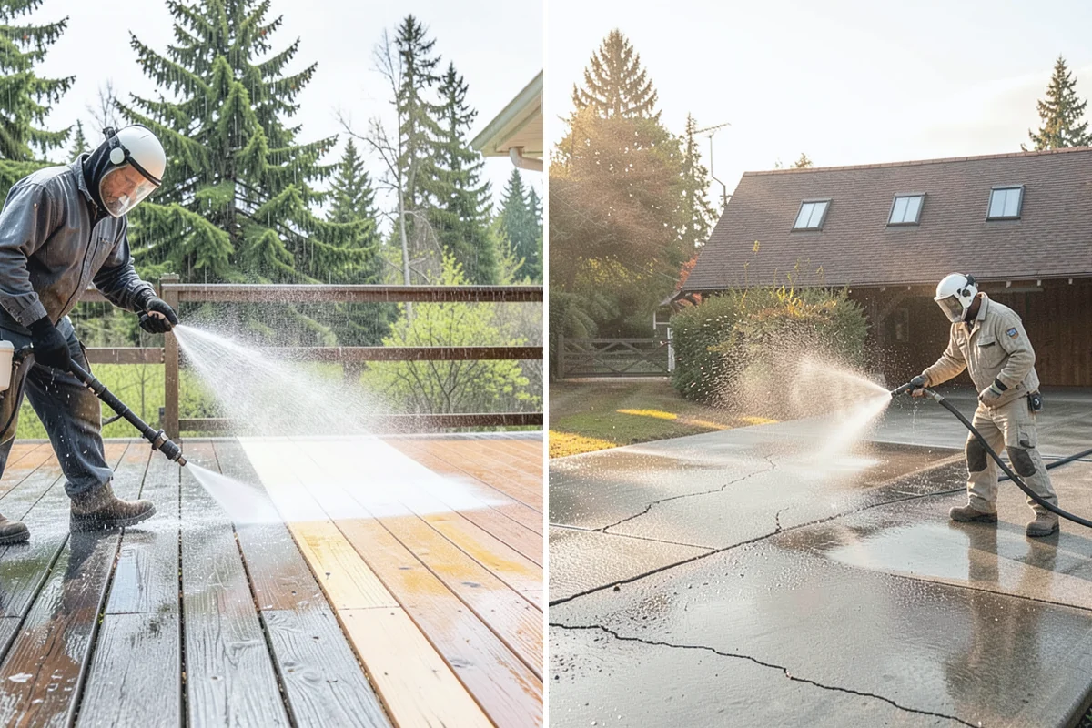 Soft Washing in Des Moines, King County, WA - Inspect the surface and identify the organic growth present