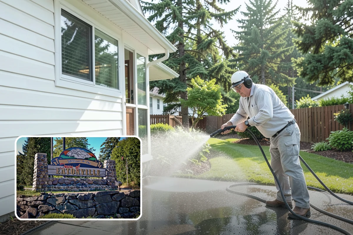 Soft Washing in Eatonville, Pierce County, WA - Cleans without the surface damage high pressure can cause