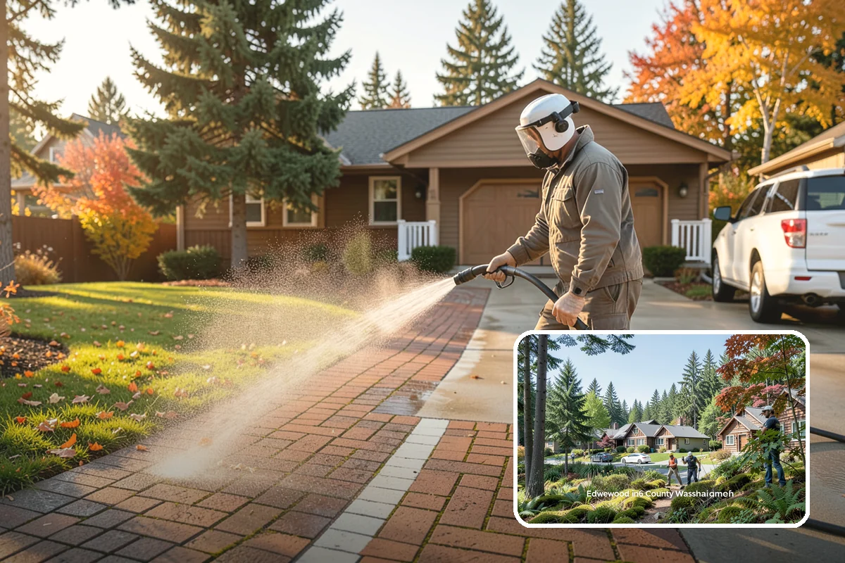 Soft Washing in Edgewood, Pierce County, WA - Cleans without the surface damage high pressure can cause