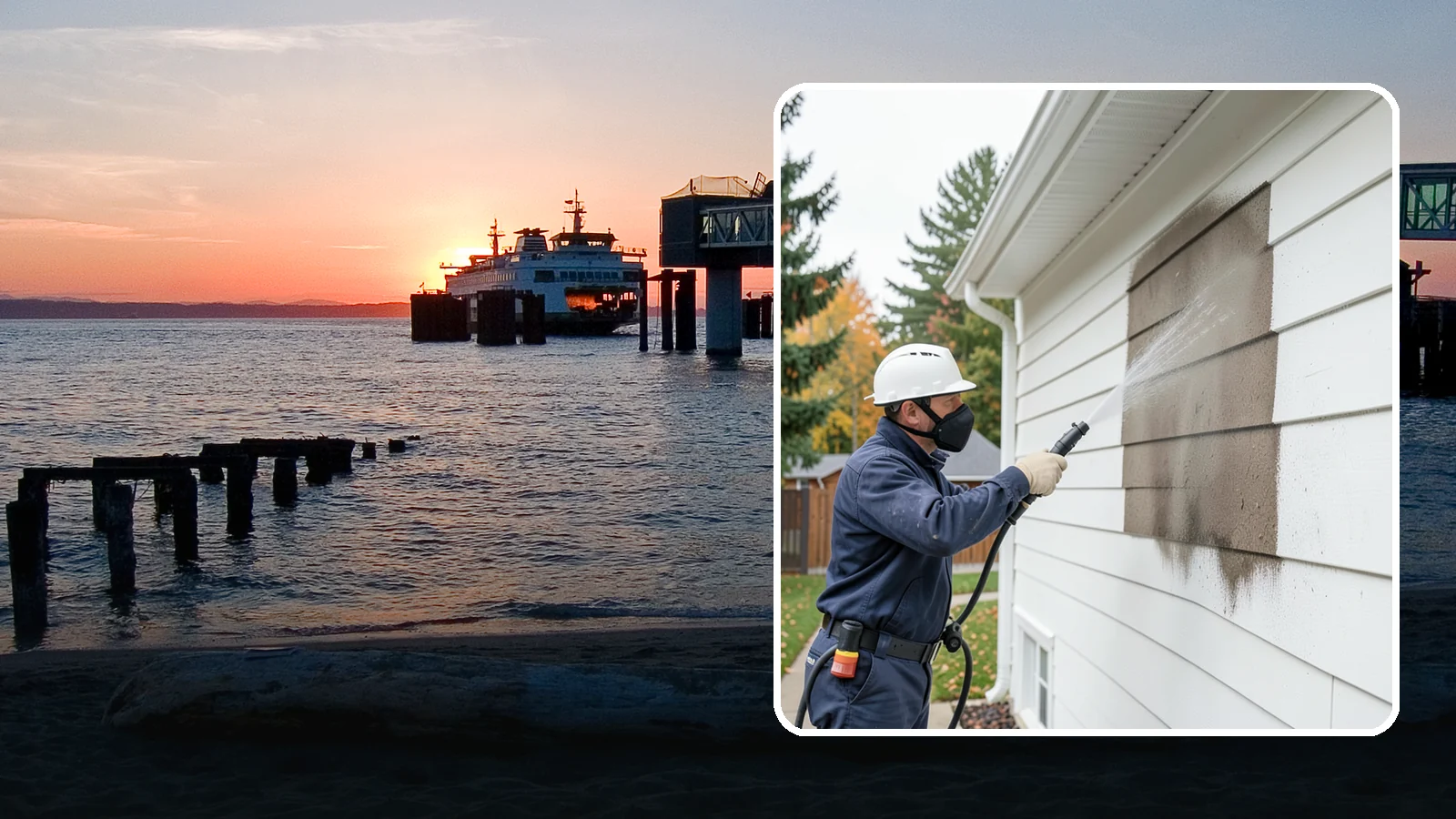 Soft Washing in Edmonds, Snohomish County, WA - Soft washing cleans delicate exterior surfaces with low pressure and specialized solutions rather than the force of a pressure...