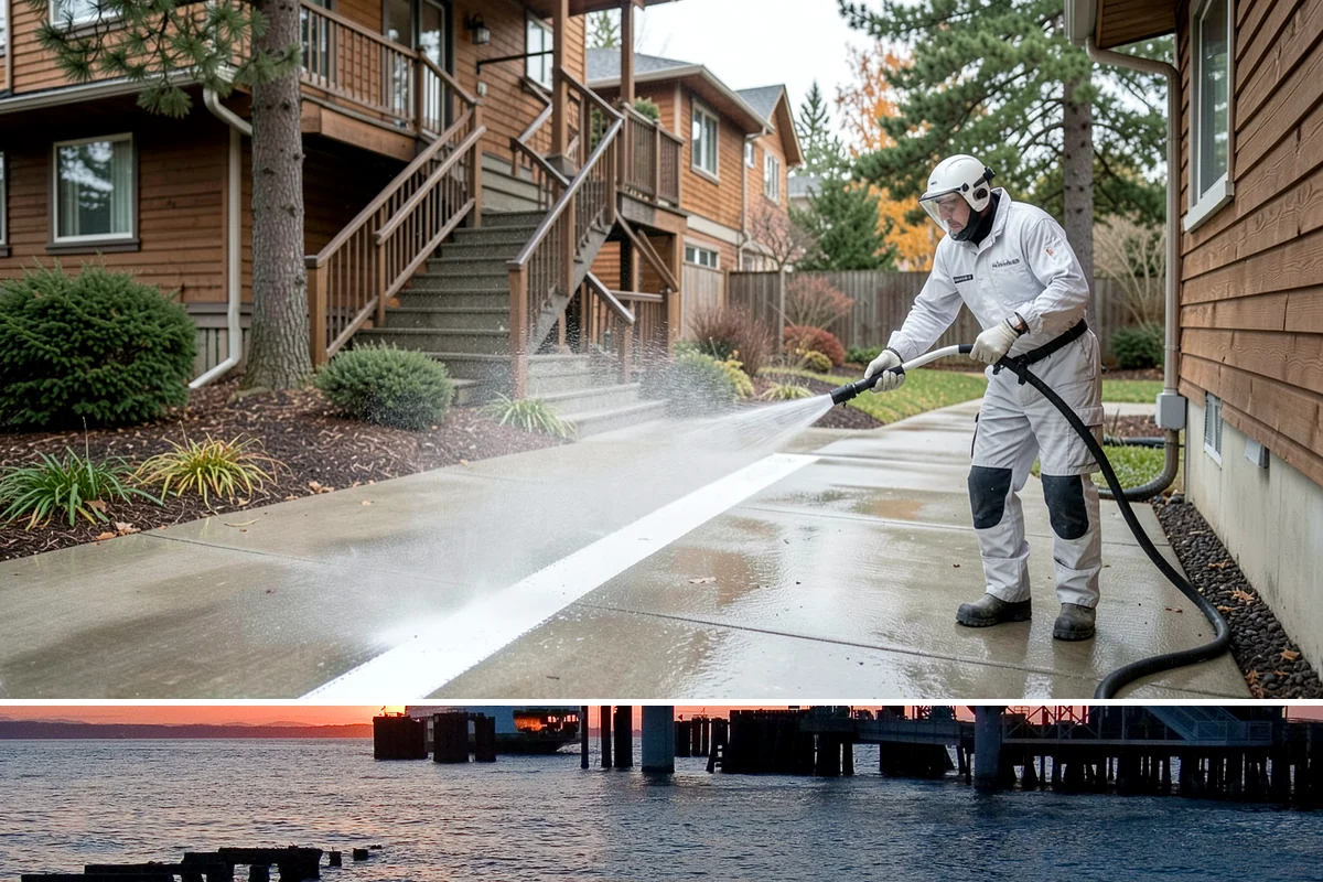 Soft Washing in Edmonds, Snohomish County, WA - Effective through most of the year in Washington, though the damp spring and fall growing seasons are when soft washing pays off...