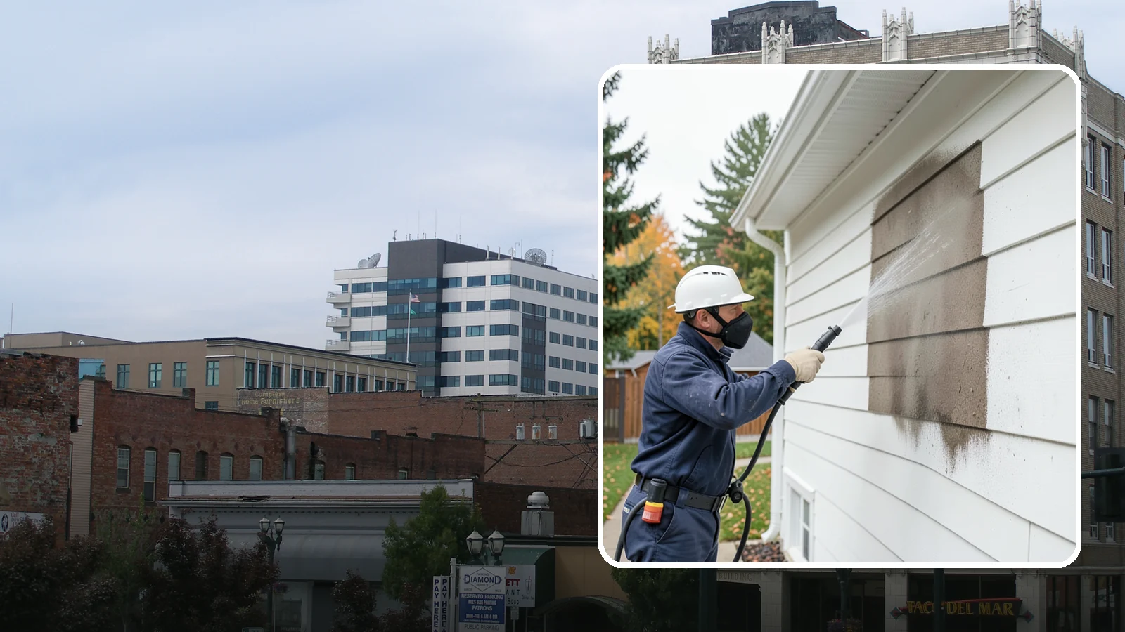 Soft Washing in Everett, Snohomish County, WA - Soft washing cleans delicate exterior surfaces with low pressure and specialized solutions rather than the force of a pressure...