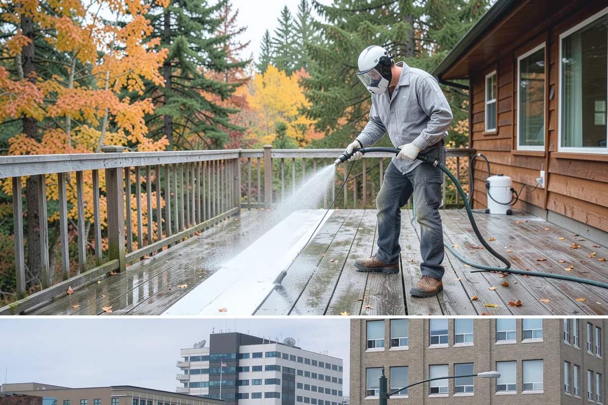 Soft Washing in Everett, Snohomish County, WA - Effective through most of the year in Washington, though the damp spring and fall growing seasons are when soft washing pays off...