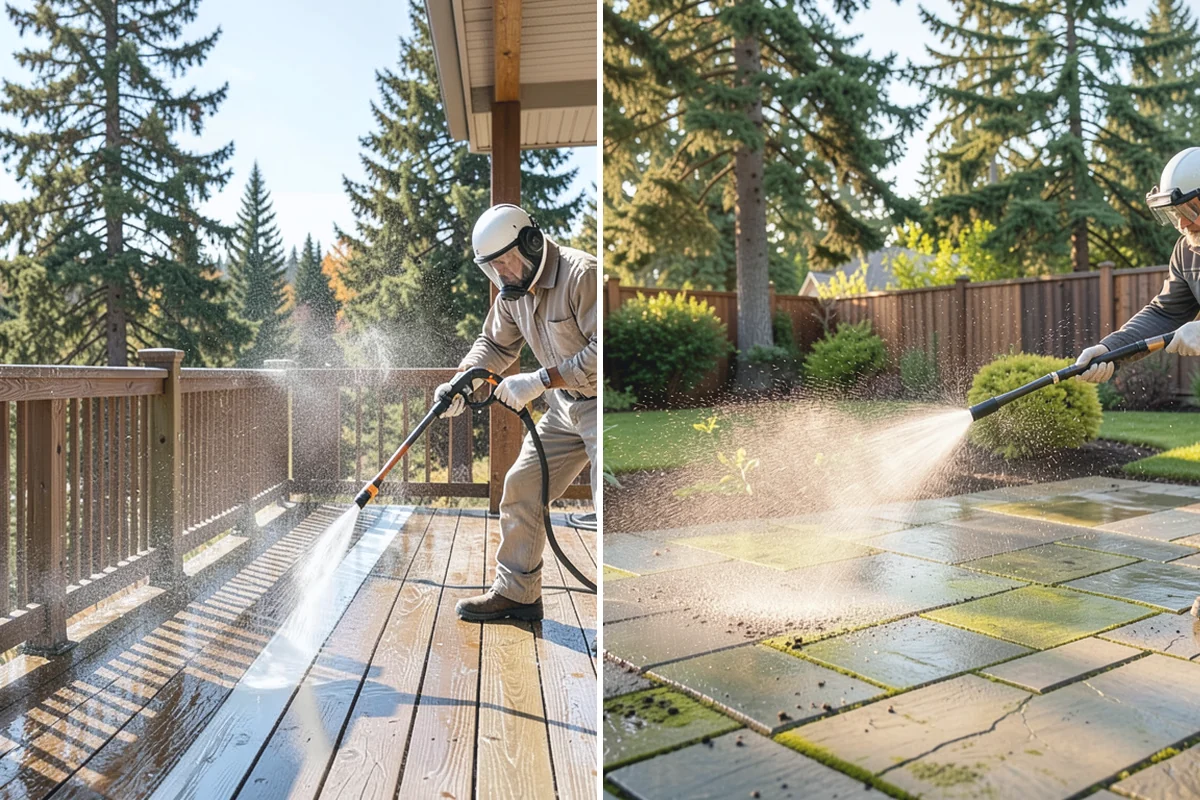 Soft Washing in Gold Bar, Snohomish County, WA - Inspect the surface and identify the organic growth present