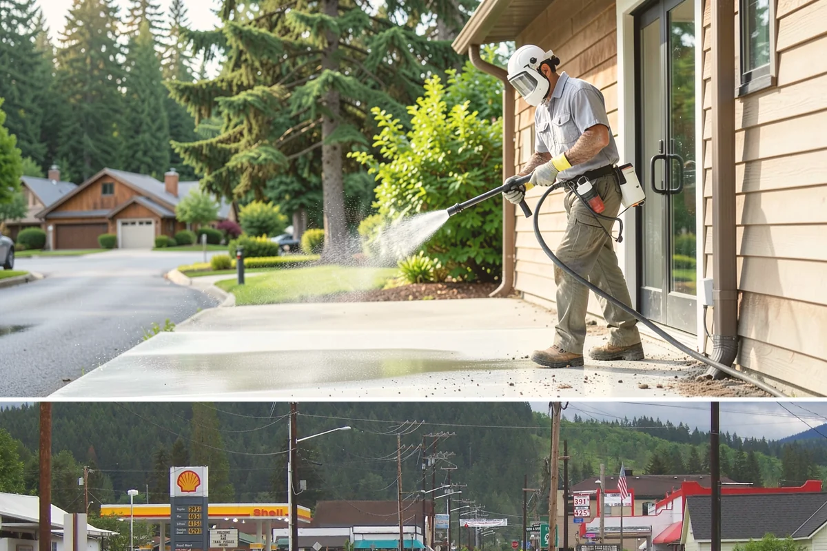 Soft Washing in Granite Falls, Snohomish County, WA - Effective through most of the year in Washington, though the damp spring and fall growing seasons are when soft washing pays off...