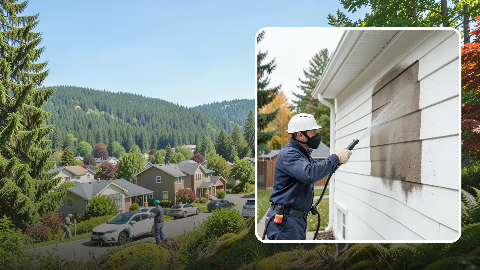 Soft Washing in Index, Snohomish County, WA - Soft washing cleans delicate exterior surfaces with low pressure and specialized solutions rather than the force of a pressure...