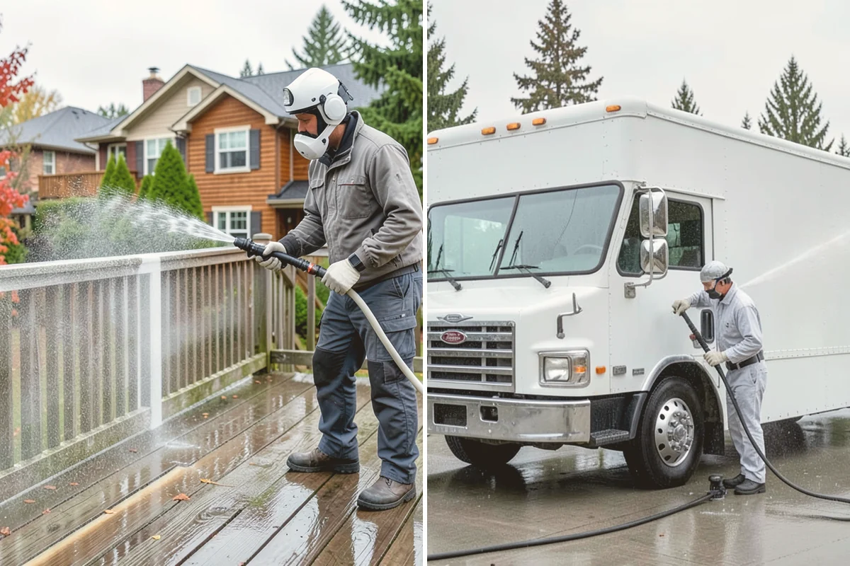 Soft Washing in Index, Snohomish County, WA - Inspect the surface and identify the organic growth present