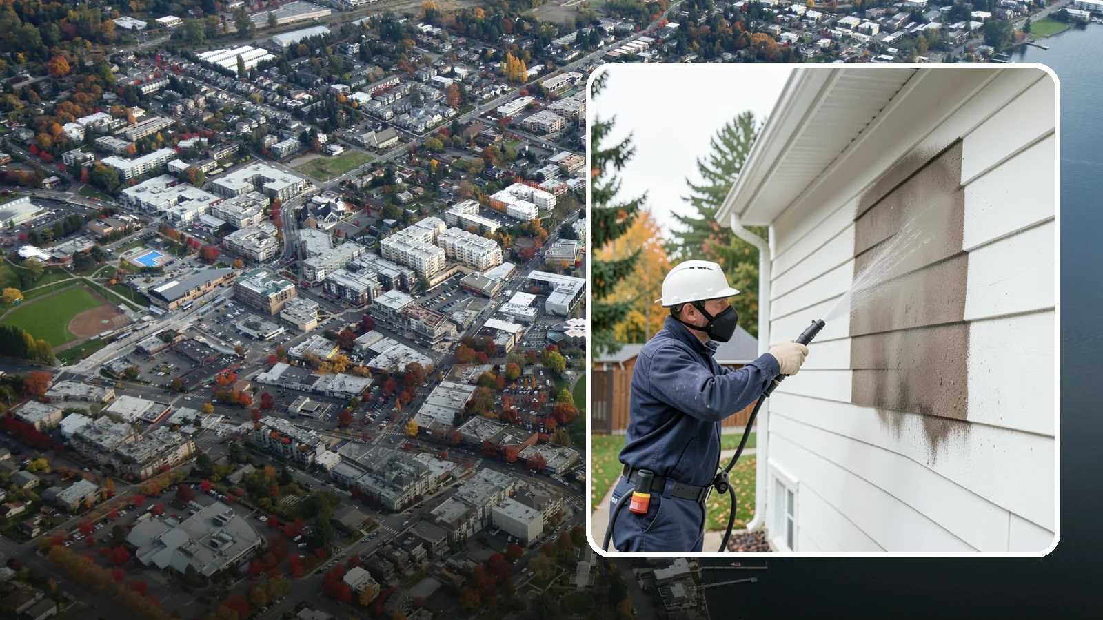 Soft Washing in Kirkland, King County, WA - Soft washing cleans delicate exterior surfaces with low pressure and specialized solutions rather than the force of a pressure...