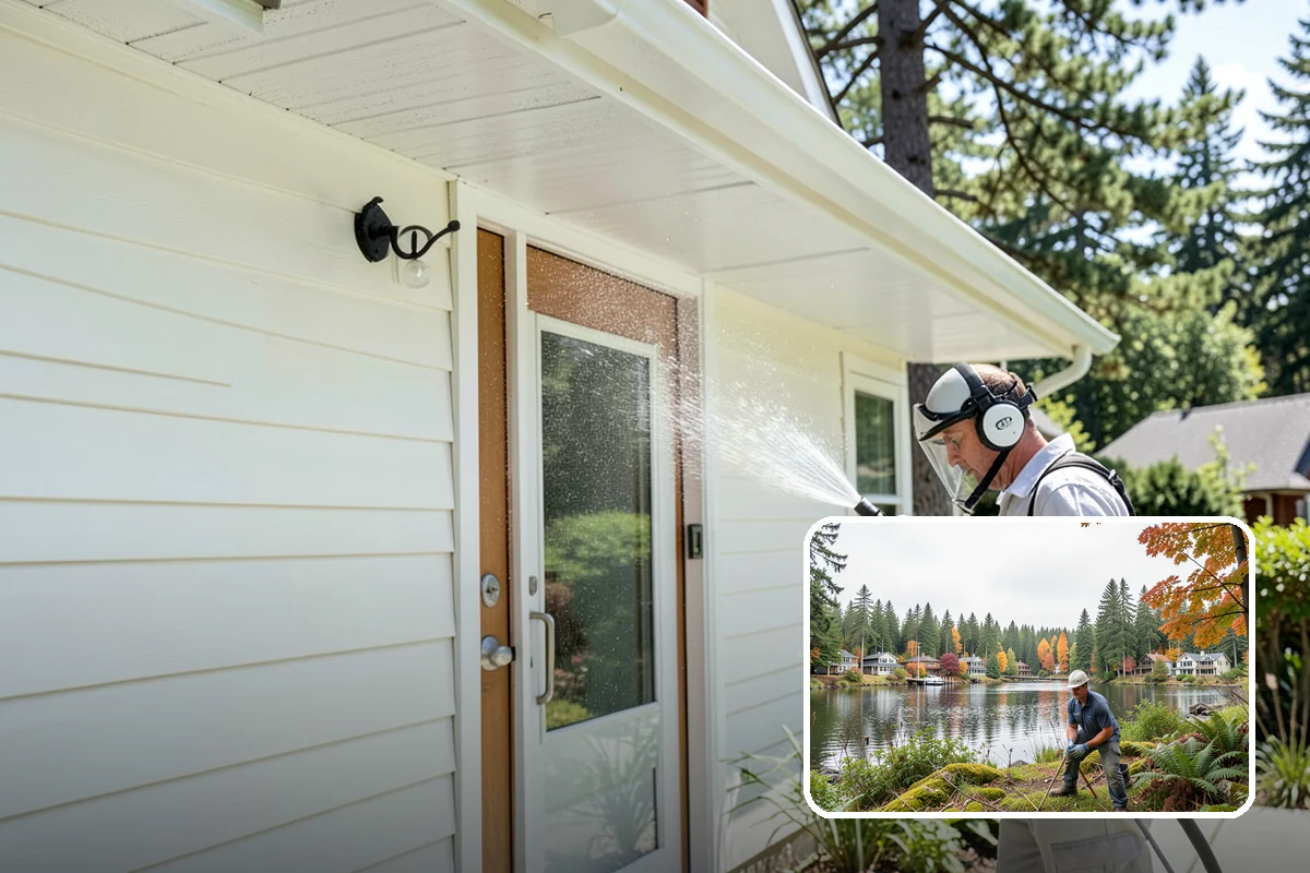 Soft Washing in La Conner, Skagit County, WA - Cleans without the surface damage high pressure can cause