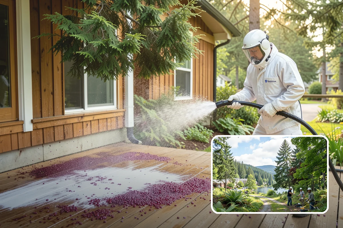 Soft Washing in Lake Forest Park, King County, WA - Cleans without the surface damage high pressure can cause