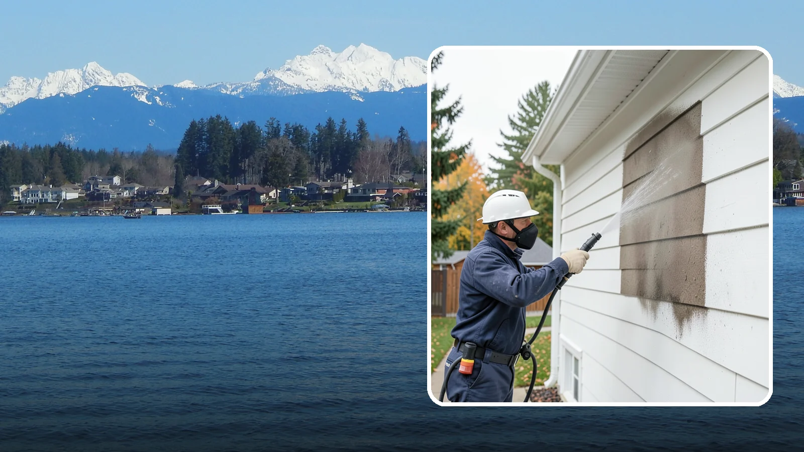 Soft Washing in Lake Stevens, Snohomish County, WA - Soft washing cleans delicate exterior surfaces with low pressure and specialized solutions rather than the force of a pressure...