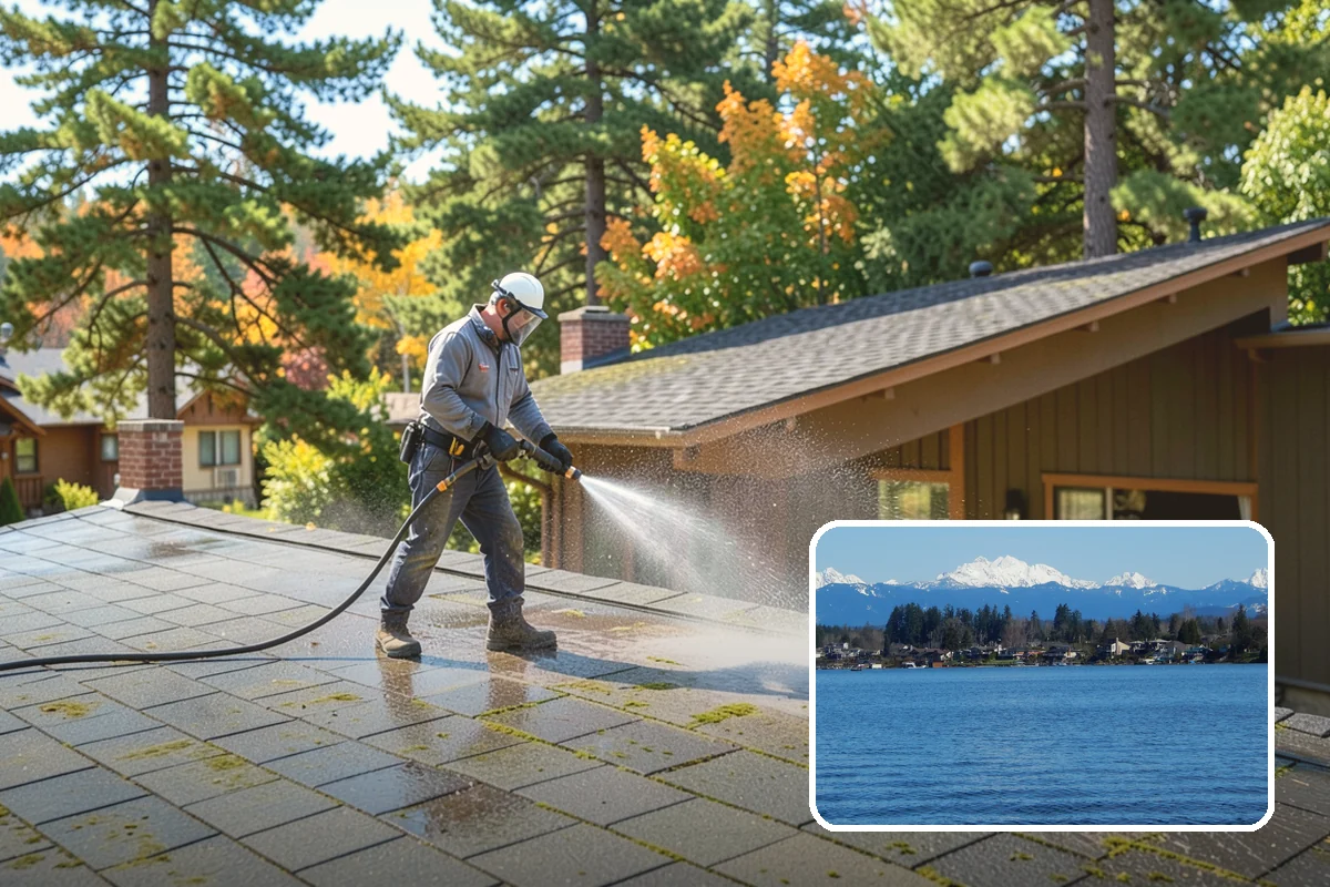 Soft Washing in Lake Stevens, Snohomish County, WA - Cleans without the surface damage high pressure can cause