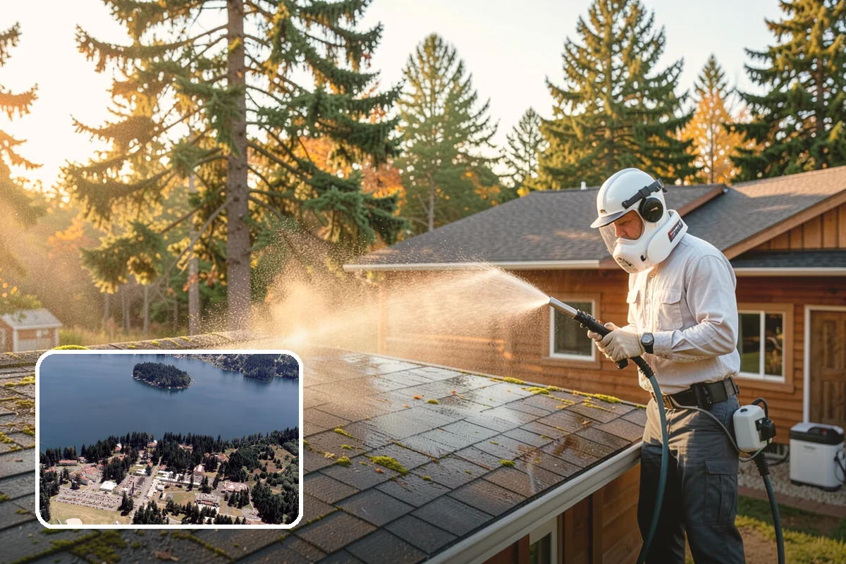 Soft Washing in Lakewood, Pierce County, WA - Cleans without the surface damage high pressure can cause