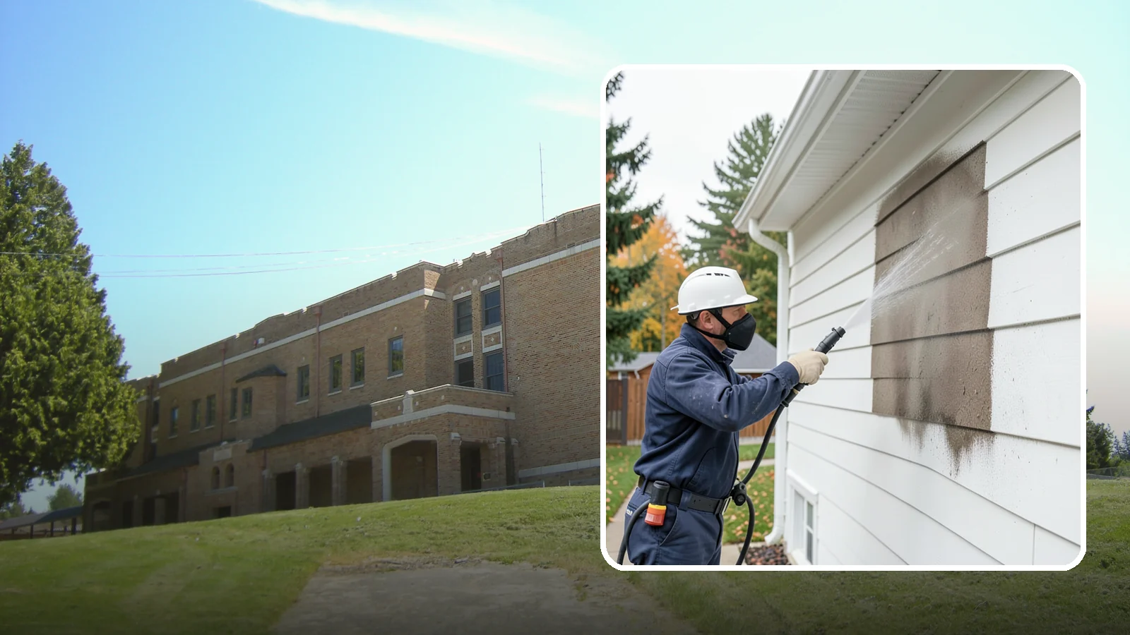 Soft Washing in Maple Valley, King County, WA - Soft washing cleans delicate exterior surfaces with low pressure and specialized solutions rather than the force of a pressure...