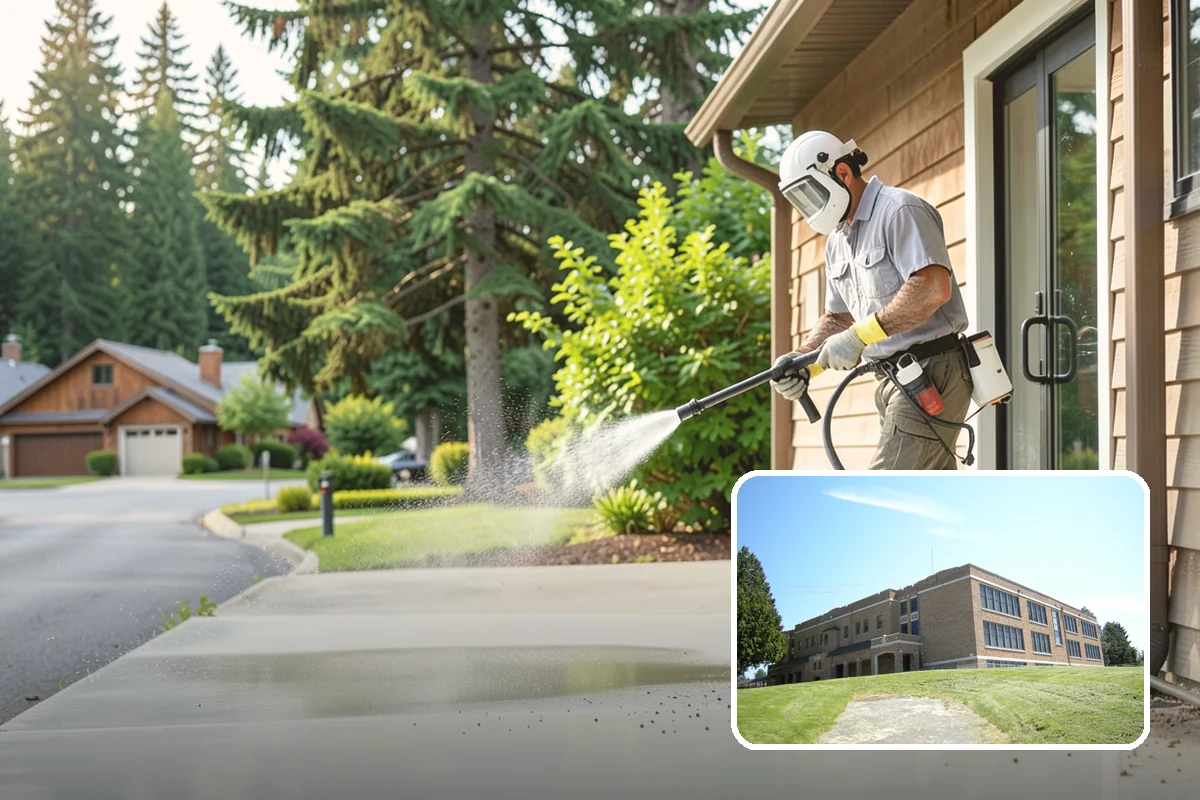 Soft Washing in Maple Valley, King County, WA - Cleans without the surface damage high pressure can cause