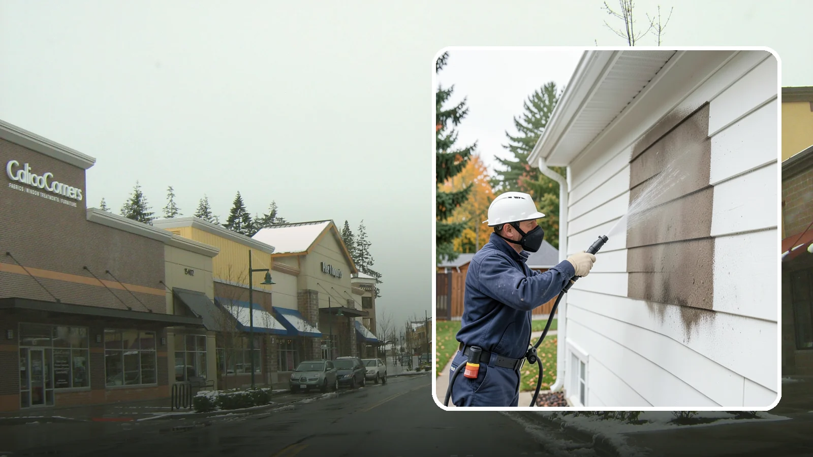 Soft Washing in Mill Creek, Snohomish County, WA - Soft washing cleans delicate exterior surfaces with low pressure and specialized solutions rather than the force of a pressure...