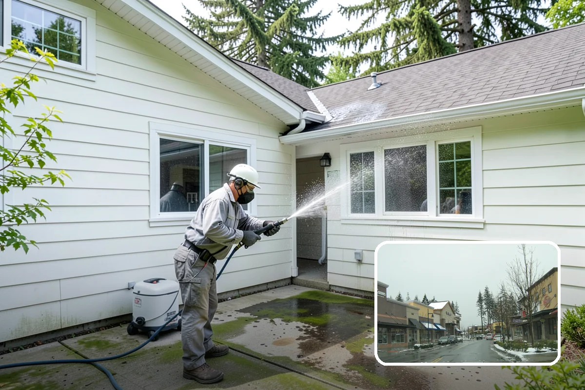 Soft Washing in Mill Creek, Snohomish County, WA - Cleans without the surface damage high pressure can cause