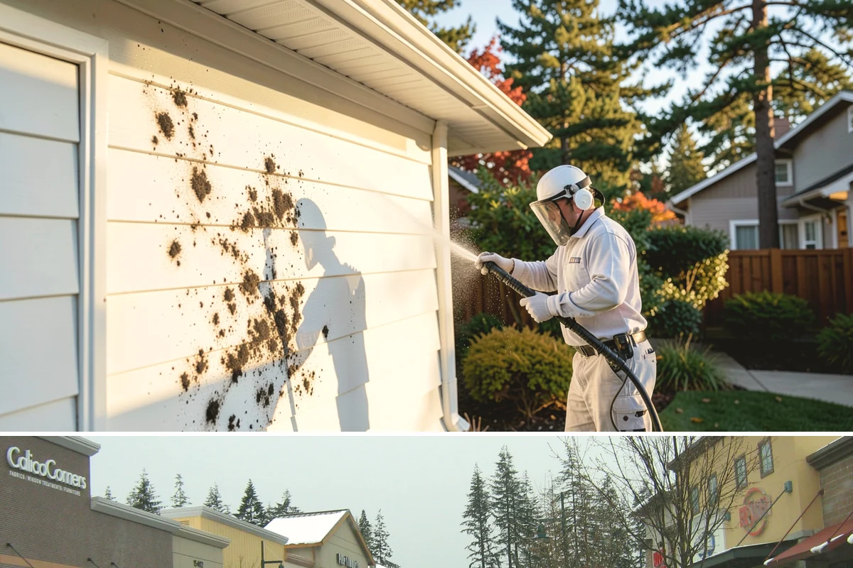 Soft Washing in Mill Creek, Snohomish County, WA - Effective through most of the year in Washington, though the damp spring and fall growing seasons are when soft washing pays off...