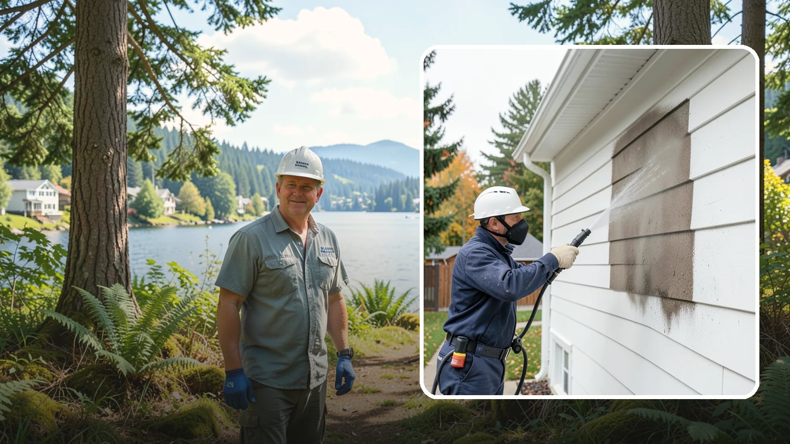 Soft Washing in Milton, King County, WA - Soft washing cleans delicate exterior surfaces with low pressure and specialized solutions rather than the force of a pressure...