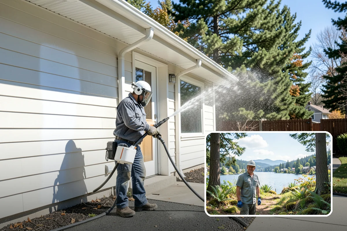 Soft Washing in Milton, King County, WA - Cleans without the surface damage high pressure can cause