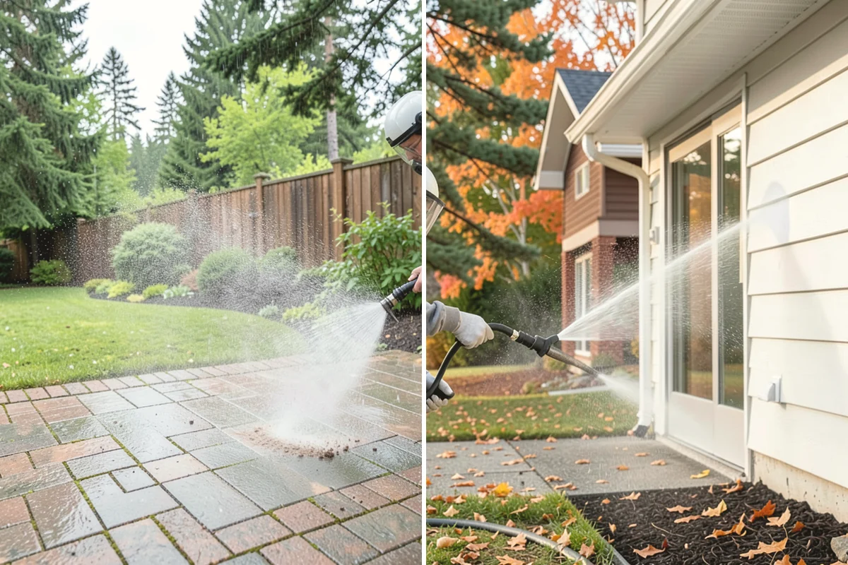Soft Washing in Monroe, Snohomish County, WA - Inspect the surface and identify the organic growth present