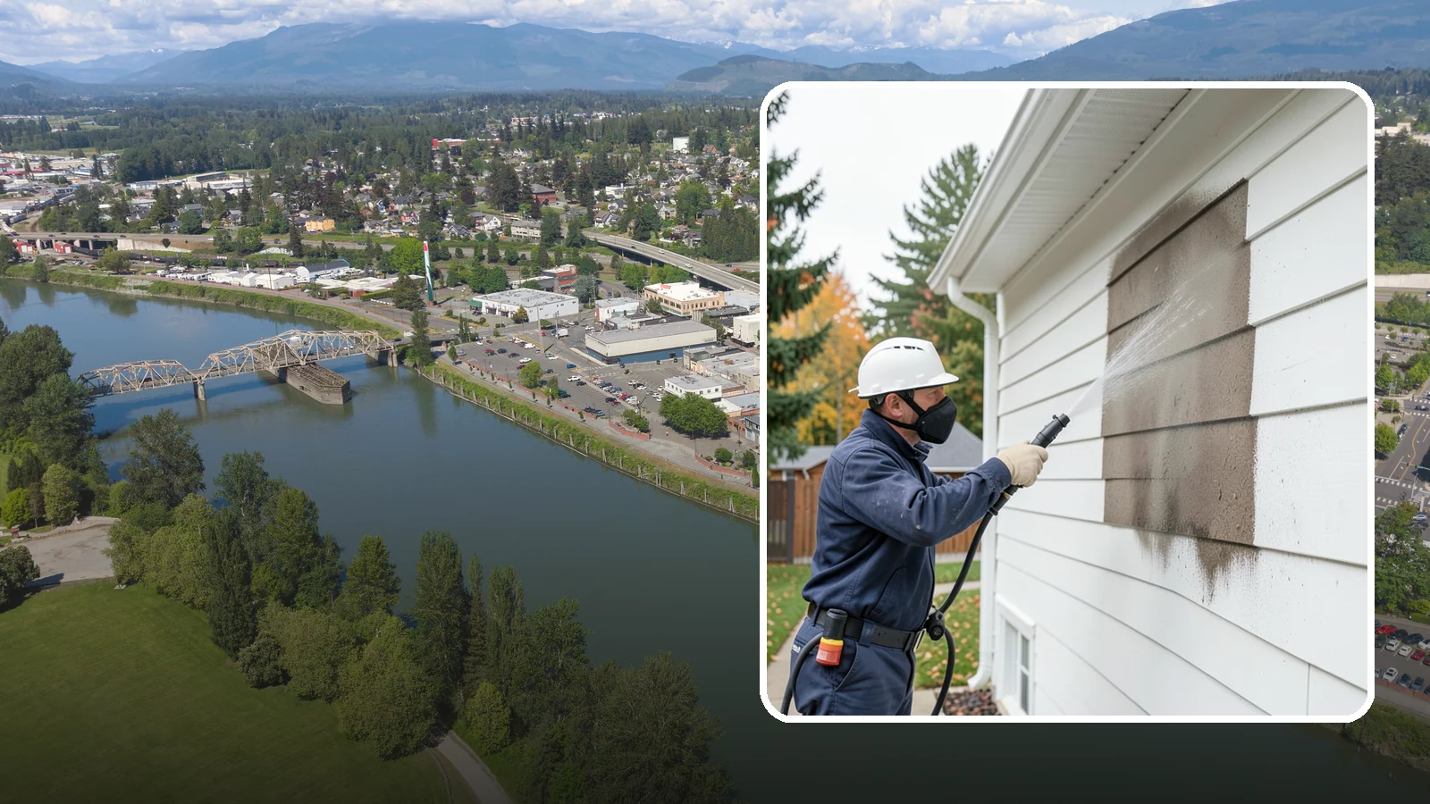 Soft Washing in Mount Vernon, Skagit County, WA - Soft washing cleans delicate exterior surfaces with low pressure and specialized solutions rather than the force of a pressure...