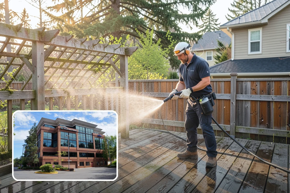 Soft Washing in Mountlake Terrace, Snohomish County, WA - Cleans without the surface damage high pressure can cause