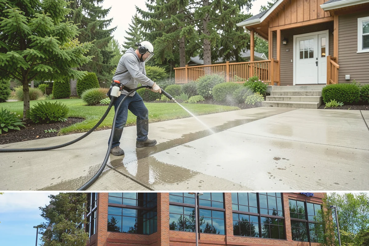 Soft Washing in Mountlake Terrace, Snohomish County, WA - Effective through most of the year in Washington, though the damp spring and fall growing seasons are when soft washing pays off...